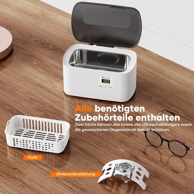 Detalle 2 de KECOOLKE Sonic Cleaner Ultraschallreiniger mit Timer