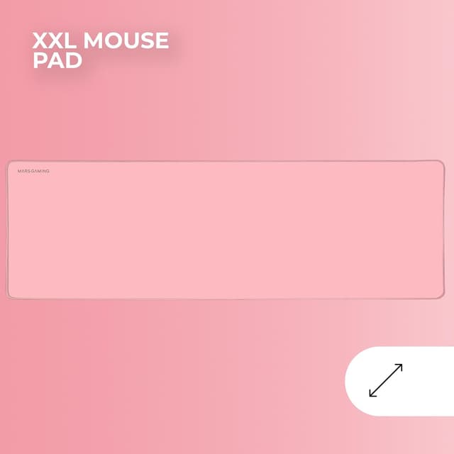 Detalle 2 de MARSGAMING MCP-RGB3 Gaming-Set (RGB-Tastatur, RGB-Maus 3200 DPI, Over-Ear-Headset, XXL-Mousepad) Pink
