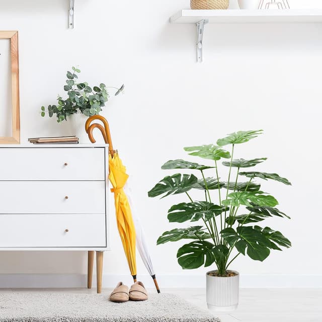 Thumbnail 5 de Laelfe Planta Artificial Monstera 75cm con Maceta