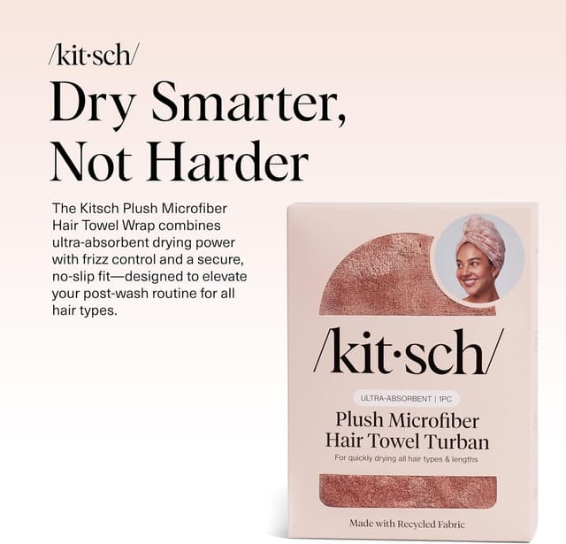 Thumbnail 1 de Kitsch Plush Microfiber Hair Towel Wrap, Super Absorbent ๐งโ