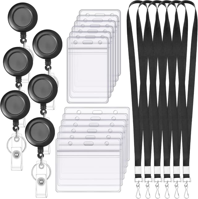 Thumbnail 6 de 3 Set Lanyards Retractable Badge Reels 23.6in