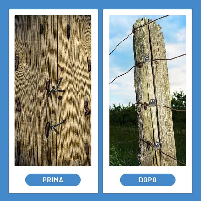 Detalle 2 de iHYTOON Zaun-Drahtklemmen aus Edelstahl für Schweißdraht (für Zaunbefestigung, 300 Stück)