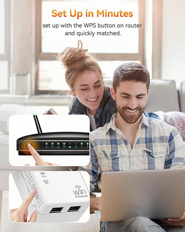 Thumbnail 6 de AILKIN WiFi Repeater 1200Mbps Dual Band