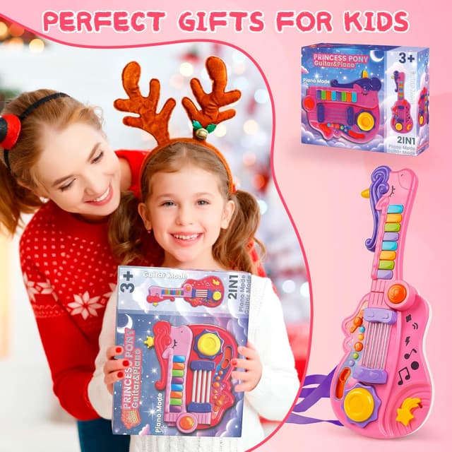 Thumbnail 6 de Shayson Kids Guitar Toy 3-in-1