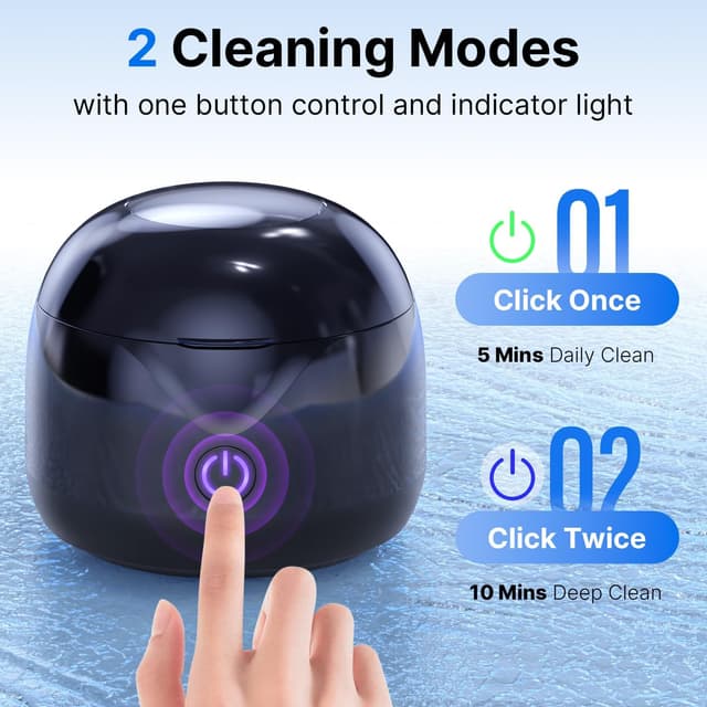 Thumbnail 4 de ITSHINY Pulitore ultrasuoni 45 kHz, 200 ml per denti e gioielli