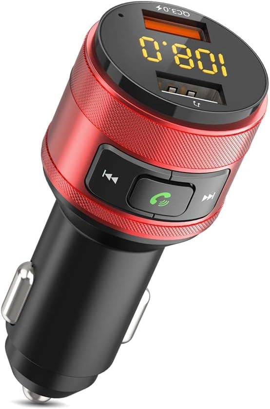 Detalle de ZeaLife Bluetooth FM Transmitter für das Auto: Freisprecheinrichtung mit 2× USB und QC 3.0