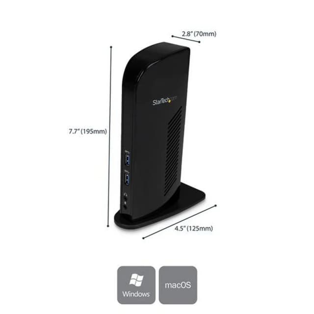 Detalle 2 de StarTech Docking Station USB 3.0 docking 2 monitores 1920x1200