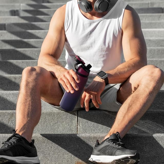 Thumbnail 5 de Fjbottle Edelstahl Trinkflasche 1L Magnetdeckel