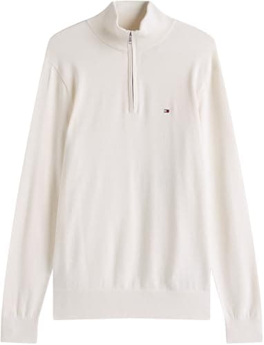 Thumbnail 4 de Tommy Hilfiger Essential Cotton Zip Thru XS Jersey marfil 👕