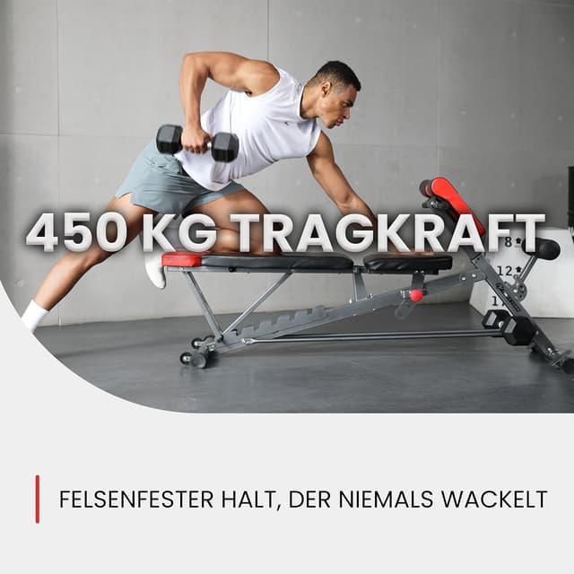 Detalle 2 de Finer Form Multifunktionale Hantelbank für Ganzkörpertraining