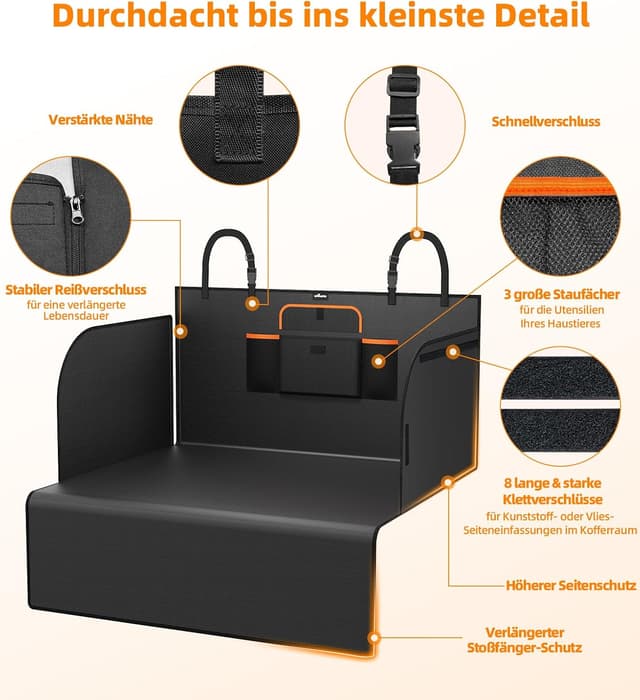 Detalle 2 de UPAWPIA Kofferraumschutz Hund 185×115 cm