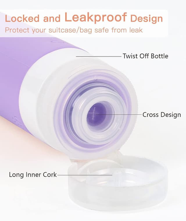 Detalle 2 de Quatish Travel Bottles 3 oz