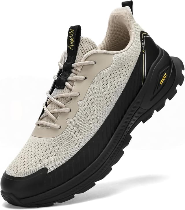 Detalle de Kricely Traillaufschuhe für Herren – Mesh-Sneaker für Straße, Wald und Offroad