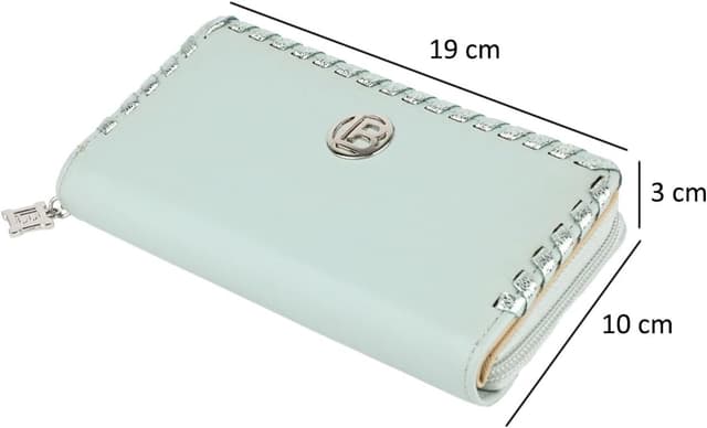 Detalle 2 de Laura Biagiotti Portafoglio donna Zip Around in ecopelle con scatola regalo