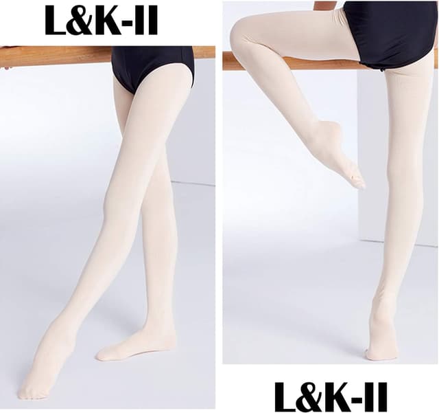 Detalle de L&K-II collant per bambini per danza classica con piede, estivi e morbidi (27251)