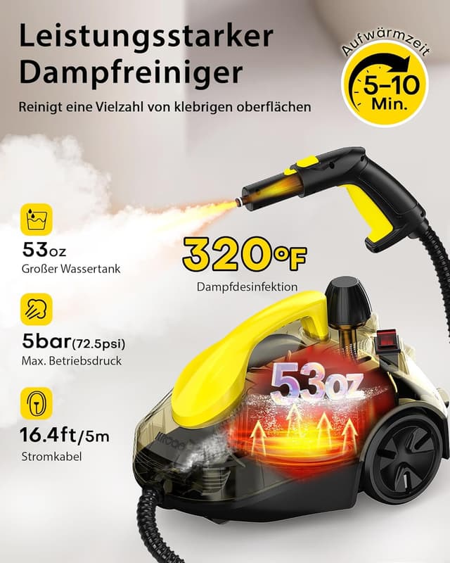 Thumbnail 1 de KROQO Dampfreiniger 5 m Kabel