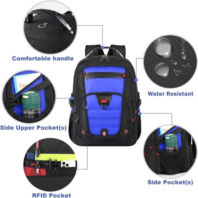 Detalle de Z-MGKISS Travel Laptop Backpack 52L (17.3-inch) with TSA-friendly lay-flat design