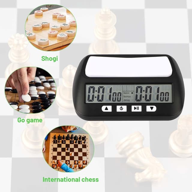 Detalle 2 de Mkitnvy Reloj de Ajedrez Multifunción