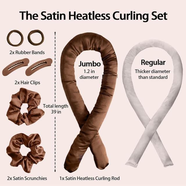 Detalle 2 de VivaSmile Heatless Curlers Set for Overnight Curls 💇♀