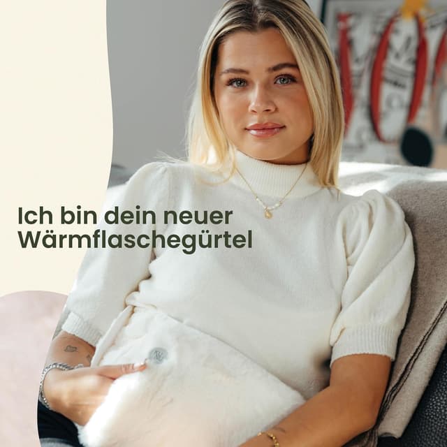 Detalle de KUNU® original Wärmflaschengürtel – 130 cm Lang mit Gürtel zum Umbinden