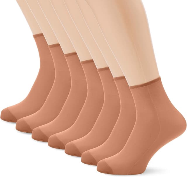 Detalle de Socquettes transparentes DIM Beauty 6 paires