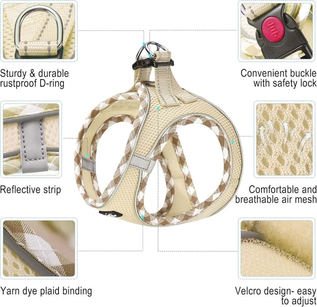 Detalle 2 de haapaw Dog Harness and Lead Set No-Pull, Reflective Vest