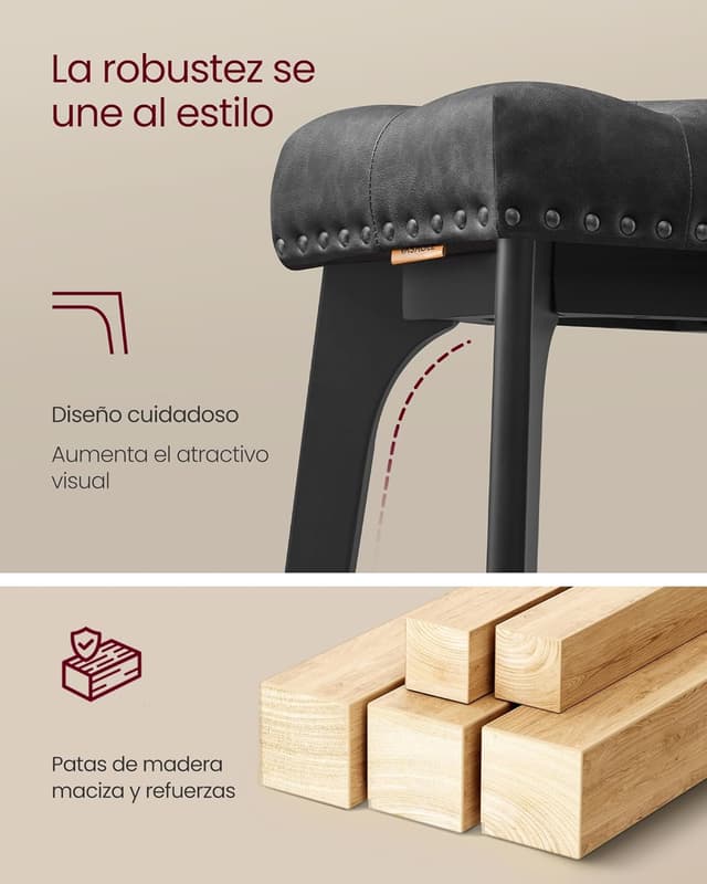 Thumbnail 6 de VASAGLE Taburetes de Bar, Elegancia en Tu Comedor 🍷