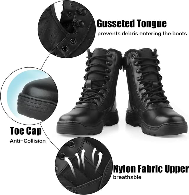 Detalle 2 de QUNLON Springerstiefel Militärstiefel