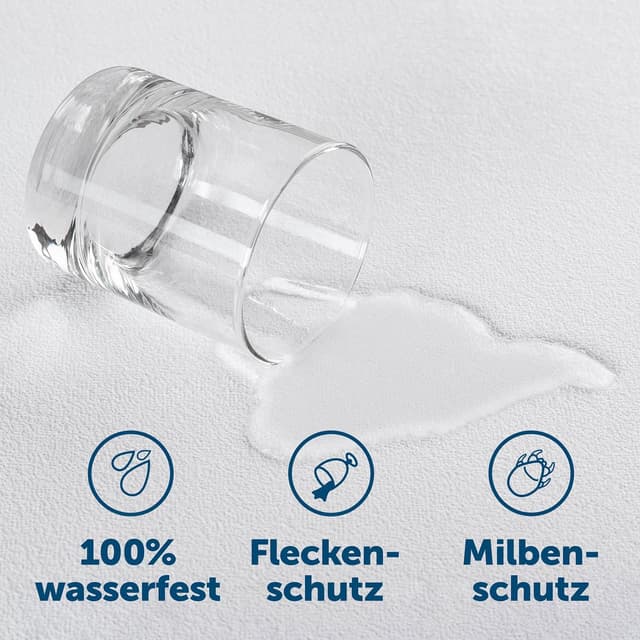 Detalle de Blumtal Matratzenschoner 180x200 wasserdicht