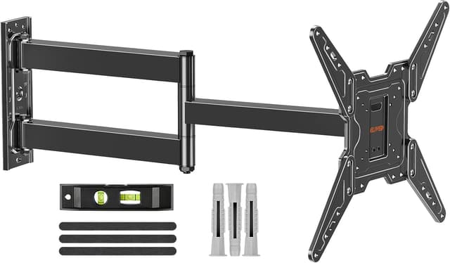 Detalle de ELIVED TV Wall Bracket with 796mm Long Arm (Full Motion Corner Mount) for 26–65 inch TVs, up to 45kg, Max VESA 400x400