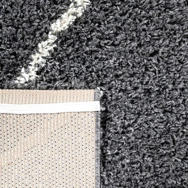 Detalle 2 de Tapis shaggy 120x170 cm motif diamant