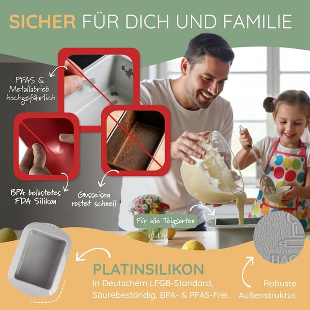 Thumbnail 3 de Backefix Brotbackform Silikon 15 cm 1200 ml