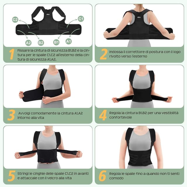 Thumbnail 3 de Fascia Posturale Spalle Schiena Regolabile L