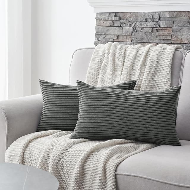 Thumbnail 1 de Topfinel Fundas de Cojín Acanaladas 40x60 cm 🛋