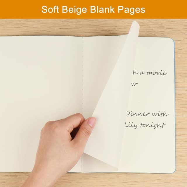 Thumbnail 6 de ZCZN A5 Blank Notebooks (12-Pack) – 60 Plain Pages Per Notebook in Mixed Colours