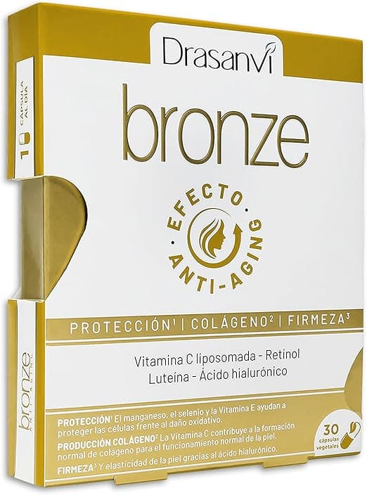 Detalle de Drasanvi Acelerador de Bronceado y Anti-Edad 🌞 30 Cápsulas