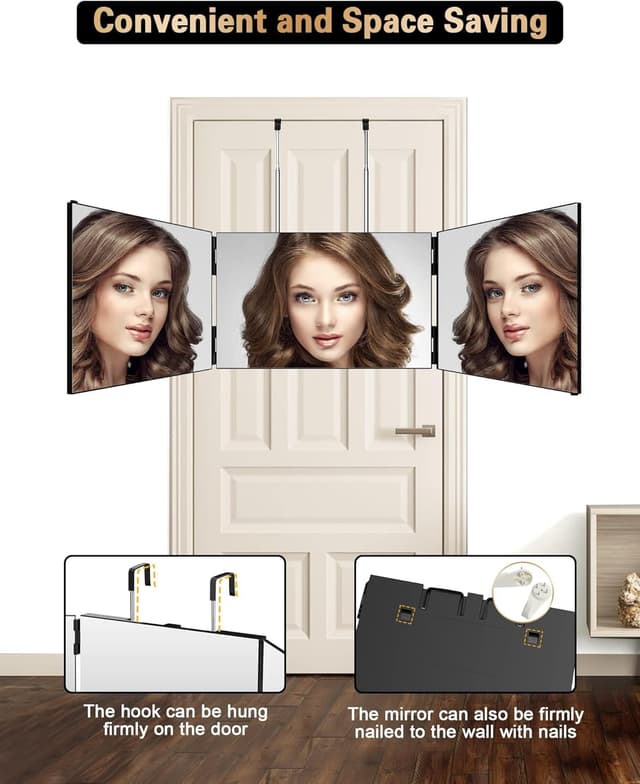 Thumbnail 4 de JUSRON 3 Way Hair Cutting Mirror