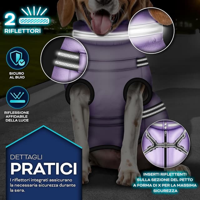 Thumbnail 5 de TRESKO Giacca invernale per cani con riflettori