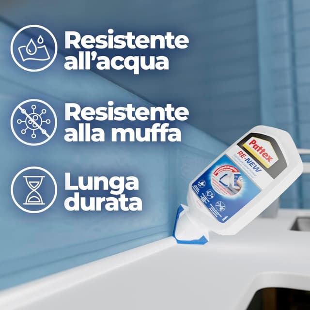 Thumbnail 3 de Pattex RE‑NEW Bianco sigillante per fughe 80 ml