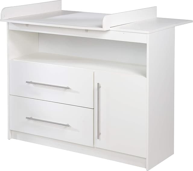 Detalle de roba Maren Estantería blanca para habitación infantil