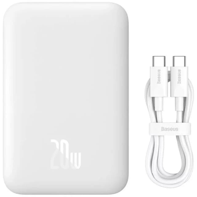 Detalle de Baseus Mini Air PowerBank 6000mAh inalámbrico MagSafe 20W