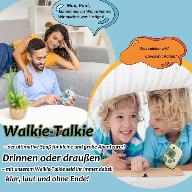 Thumbnail 5 de Walkie Talkie Kinder Dinosaurier ab 3 Jahren