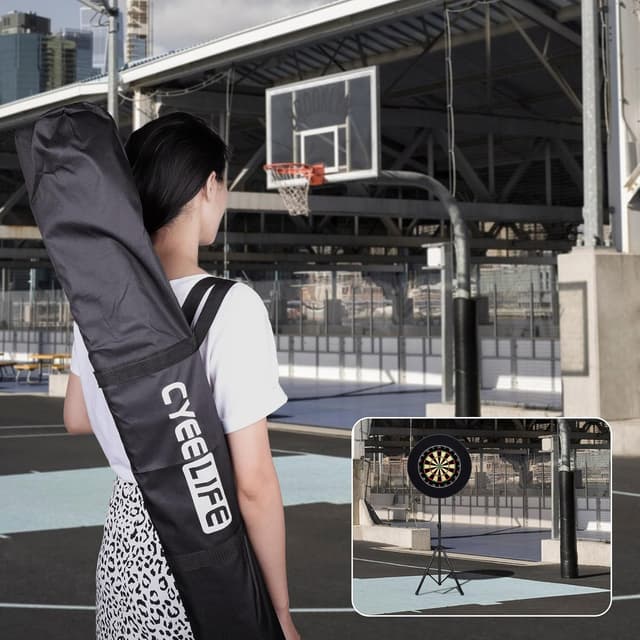 Thumbnail 5 de CyeeLife Dartboard Stand Portable Tripod 199 cm