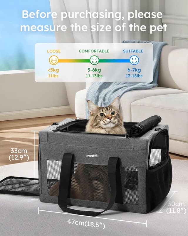 Detalle 2 de pecute Cat Carrier XL 47cm extra stable