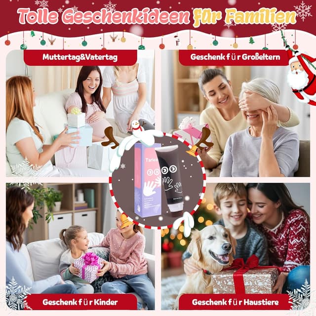 Thumbnail 6 de DIY Baby-Hand- und Fußabdruck Farben (75 ml) – ungiftig, zum Stempeln für Neugeborene, Braun