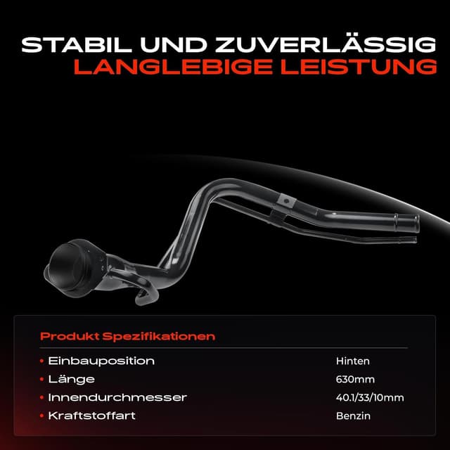 Detalle 2 de Frankberg Kraftstoff-Einfüllrohr / Einfüllstutzen für Benzin – kompatibel mit Swift III MZ (2005–2012)