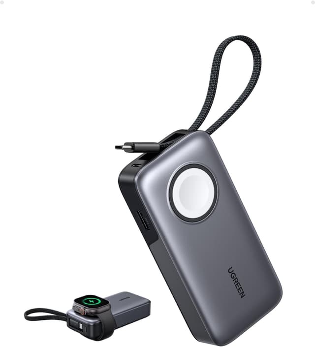 Detalle de UGREEN Nexode 30W Batterie Externe 10000 mAh avec charge magnétique 5W pour iWatch