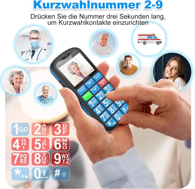 Thumbnail 6 de uleway 4G Seniorenhandy mit Lautsprecher