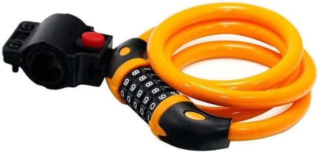 Detalle 2 de GOFRIEND Bicycle Lock – High Security 5 Digit Combination Coiling Cable Lock (1.2m x 12mm) with Mount