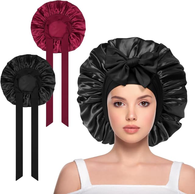 Imagen de ACWOO Bonnet de Nuit Satin Ajustable 27 pouces en OfertitasTOP